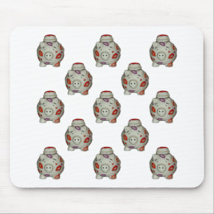 Adorable Lipstick Pig Mouse Mat