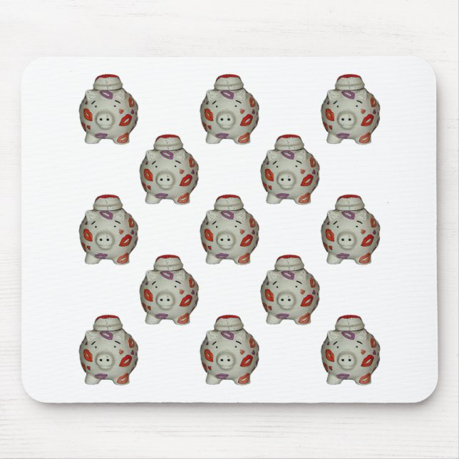 Adorable Lipstick Pig Mouse Mat (Front)