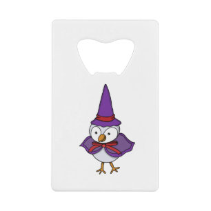 Adorable little bird wearing a wizard costume