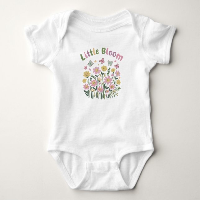  Adorable Little Bloom Baby Bodysuit (Front)