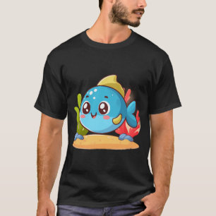 Adorable Little Blue Fish T-Shirt