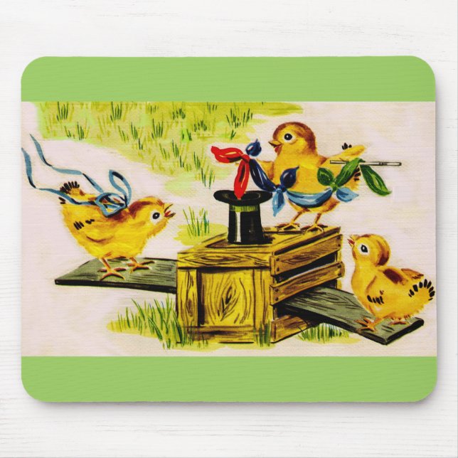 adorable little chick magician mouse mat (Front)