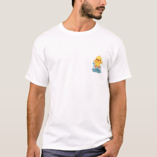 Adorable Little Duckling Splashing in Water Puddle T-Shirt