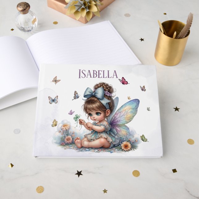 Adorable little fairy  guest book (Front Open)
