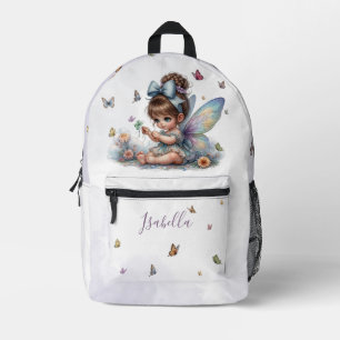 Adorable little fairy printed backpack