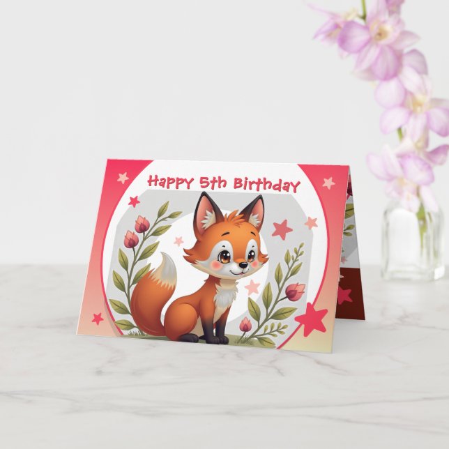 Adorable Little For Happy Birthday Card (Orchid)