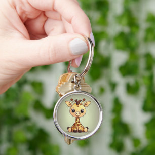 Adorable little giraffe key ring