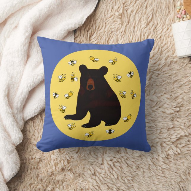 Adorable Little Honey Bee Bear Cushion (Blanket)