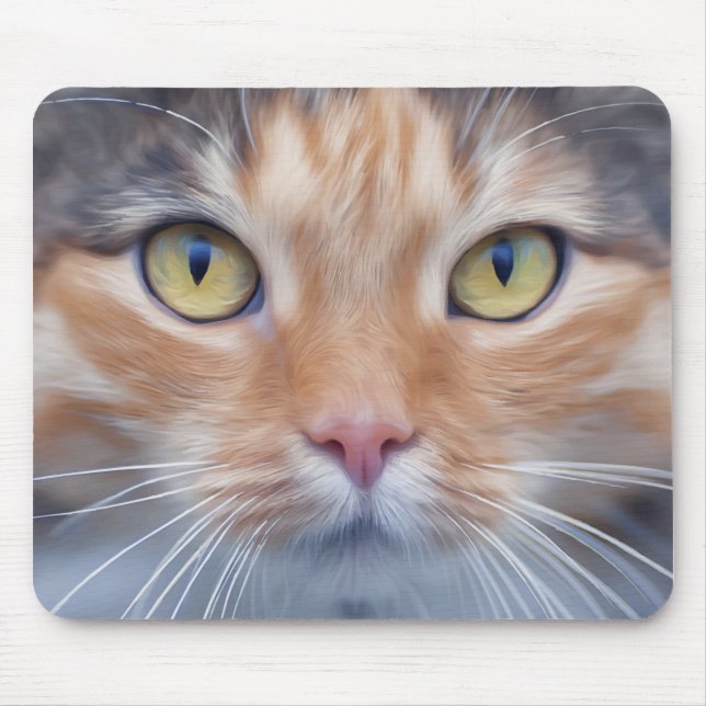 Adorable Little Kitty Cat Mouse Mat (Front)