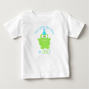 Adorable Little Monster First Birthday T-Shirt