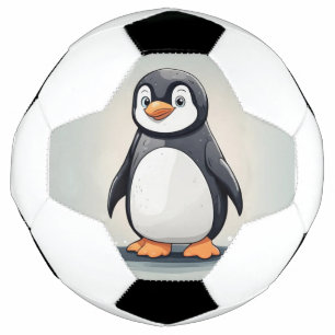 Adorable little penguin football