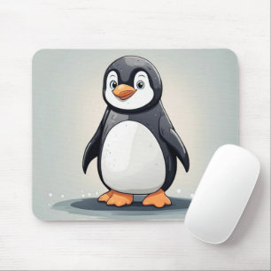 Adorable little penguin mouse mat