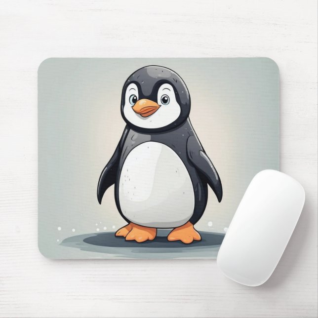 Adorable little penguin mouse mat (With Mouse)