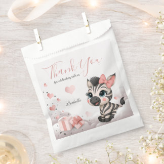 Adorable little zebra favour bags