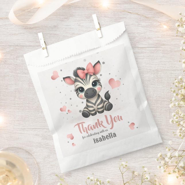 Adorable little zebra  favour bags (Clipped)