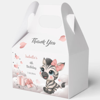 Adorable little zebra favour box