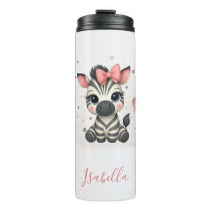 Adorable little zebra thermal tumbler