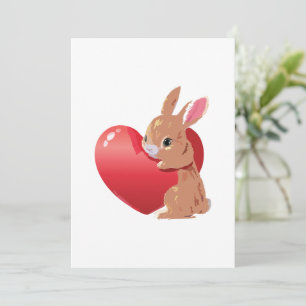 Adorable Love: Cute Valentine’s Day Animal Designs Holiday Card