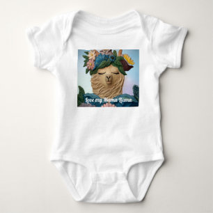 Adorable Love my Mama Llama wear for baby Bodysuit