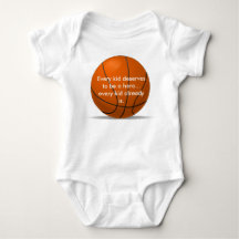 Adorable, loving basketball romper