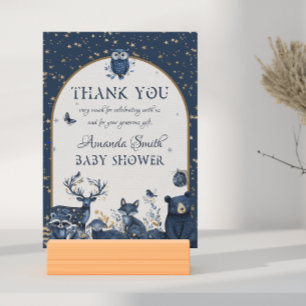 Adorable Magic Woodland Night Animal Thank You