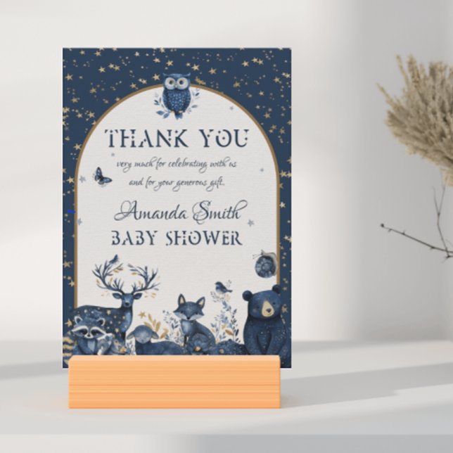 Adorable Magic Woodland Night Animal Thank You (Creator Uploaded)