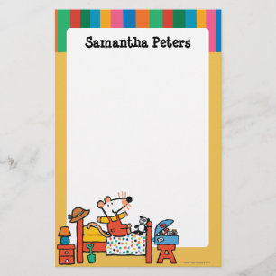 Adorable Maisy in Red Overalls Stationery