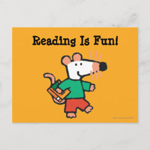 Adorable Maisy Loves to Read Postcard