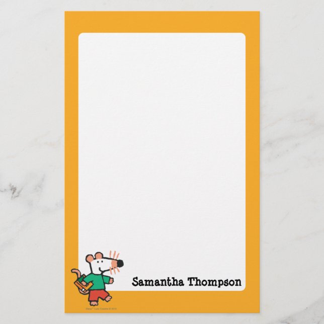 Adorable Maisy Loves to Read Stationery (Front)