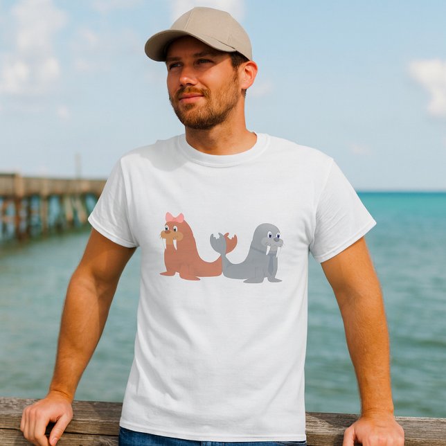 Adorable Male and Female Walruses T-Shirt (Creator Uploaded)