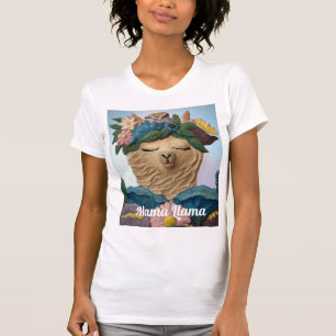 Adorable Mama Llama painting on a Tee