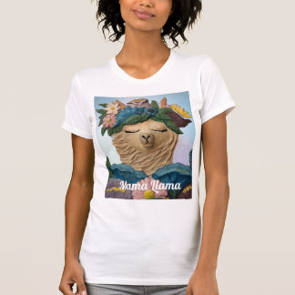 Adorable Mama Llama painting on a Tee