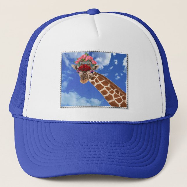 Adorable “Missy Giraffe” Trucker Hat (Front)