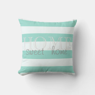 Adorable Modern Stripes,Home Sweet Home Cushion