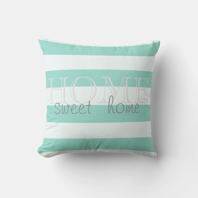Adorable Modern  Stripes,Home Sweet Home Cushion (Front)