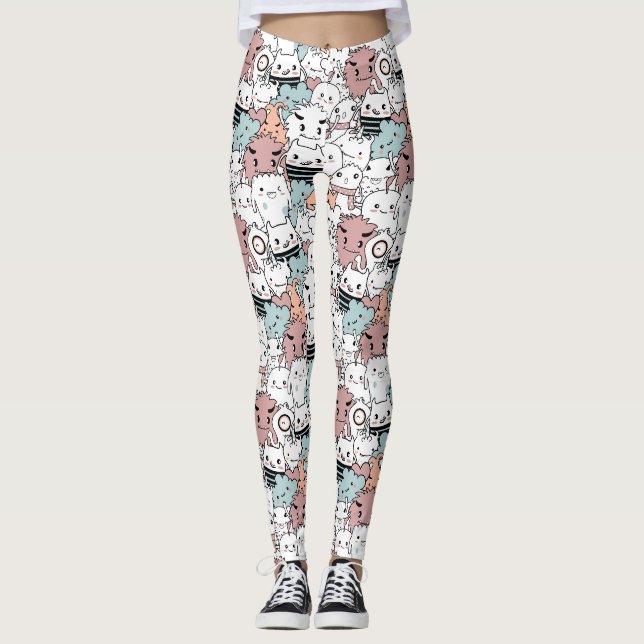 Adorable Monsters Leggings (Front)