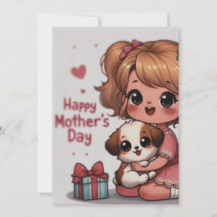 Adorable Mother's Day Surprise Holiday Card