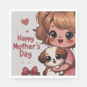 Adorable Mother's Day Surprise Napkin