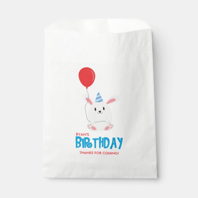 Adorable Mouse Kid's Birthday Party Favour Bags (Front)