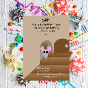 Adorable Mouse Theme Invitation