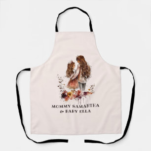 Adorable Mum and Daughter Bond (10) Apron