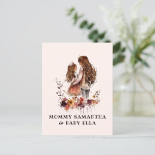Adorable Mum and Daughter Bond (10) Postcard