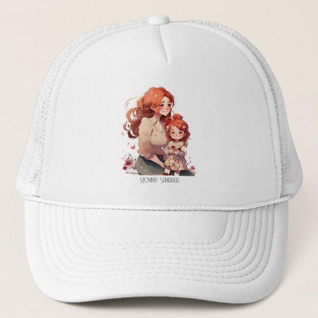 Adorable Mum and Daughter Bond (13) Trucker Hat (Front)