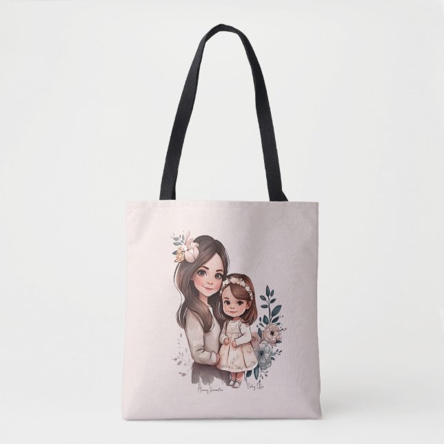 Adorable Mum and Daughter Bond (3) Tote Bag (Front)