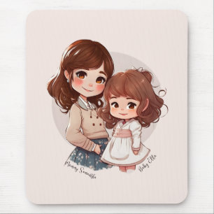 Adorable Mum and Daughter Bond (4) Mouse Mat