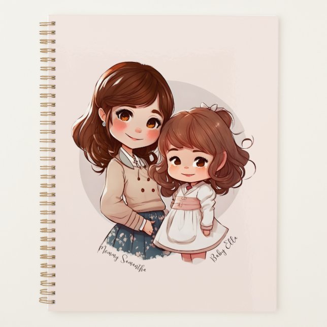 Adorable Mum and Daughter Bond (4) Planner (Front)