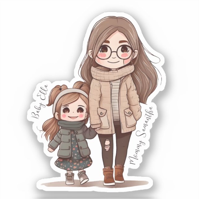 Adorable Mum and Daughter Bond (5) (Front)