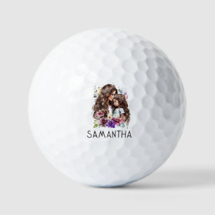 Adorable Mum and Daughter Bond (7) Golf Balls