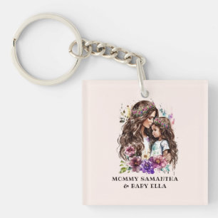 Adorable Mum and Daughter Bond (7) Key Ring