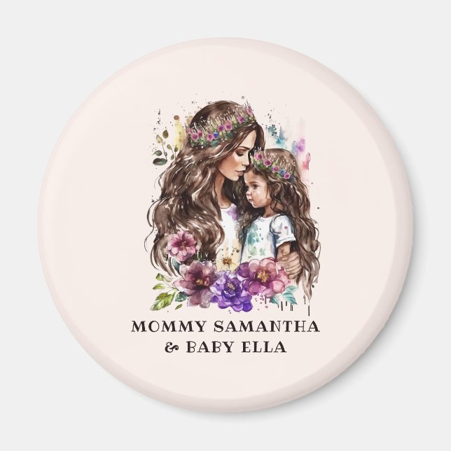 Adorable Mum and Daughter Bond (7) Magnet (Front)